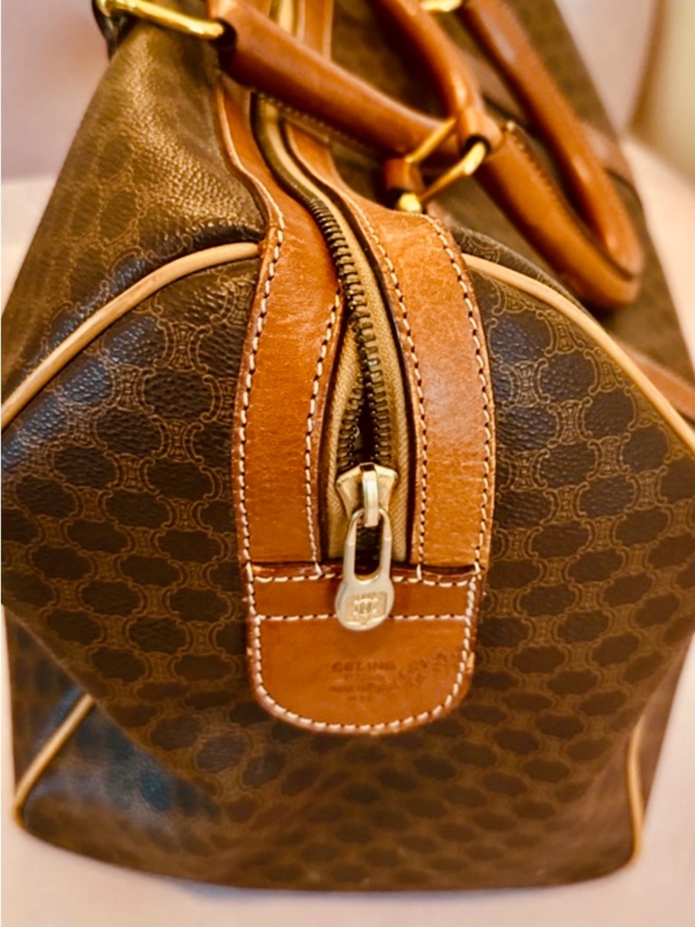 Celine Macadam Coated Canvas travel Bag - Picture 14 of 15